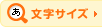 文字サイズ